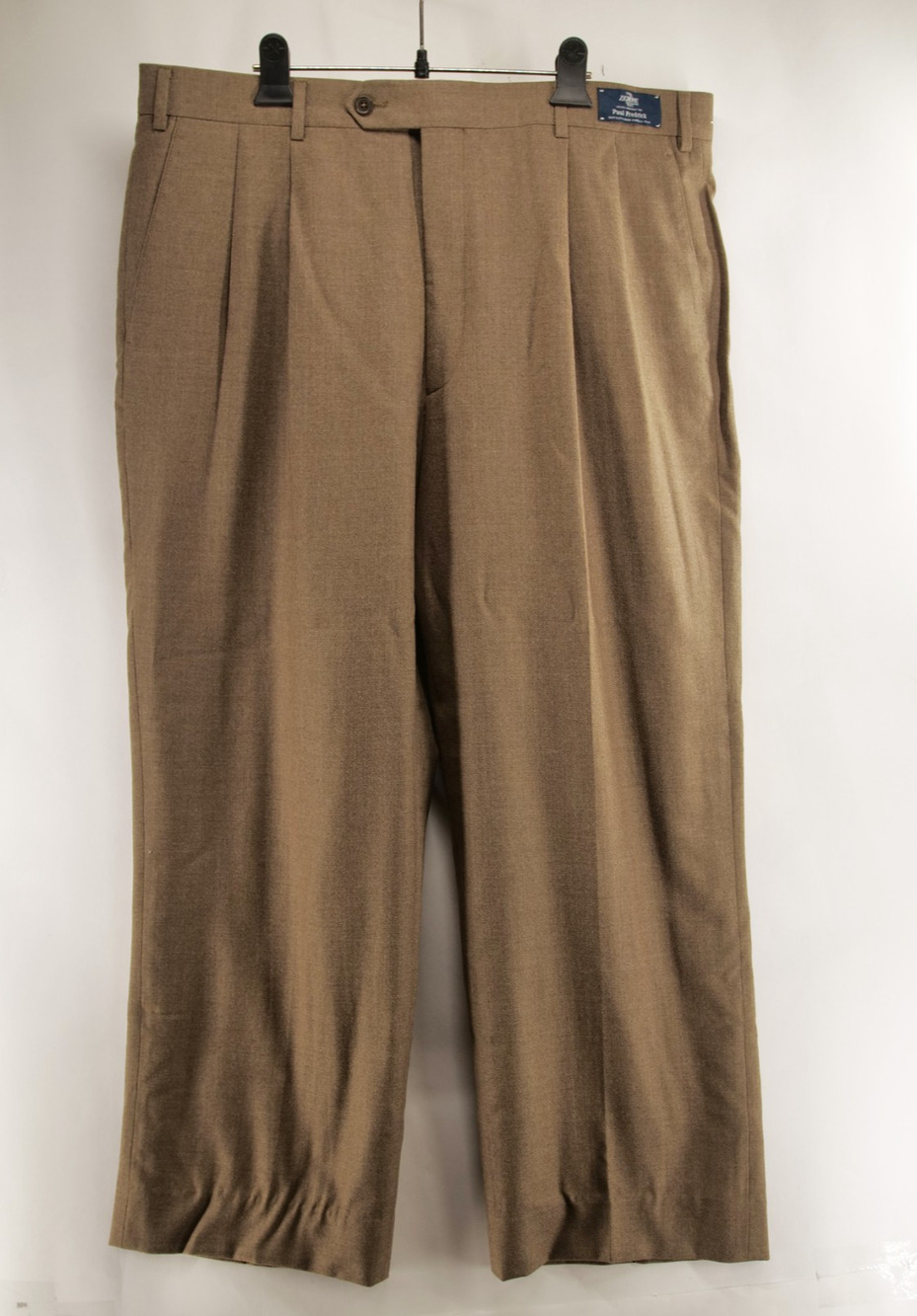 Paul Fredrick Trousers Men 38x28 NWOT Wool Silk Zignone Italy Pleated Dress Pant